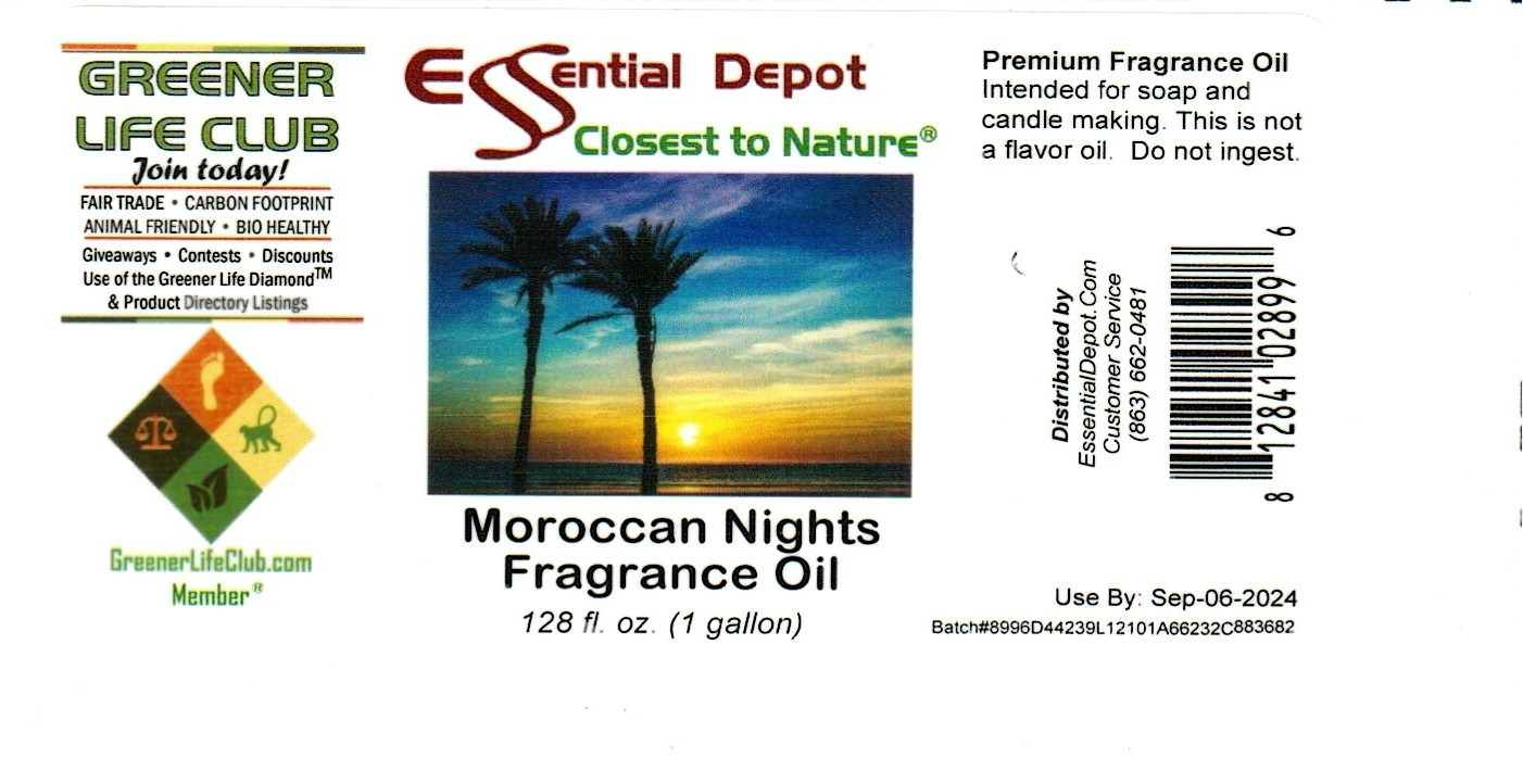 Moroccan Nights Fragrance Oil Gallon Jug for Essential Depot assigned
