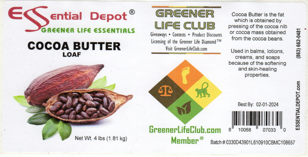 Essential Depot Cocoa Butter , Essential Depot Mango Butter – UXCL